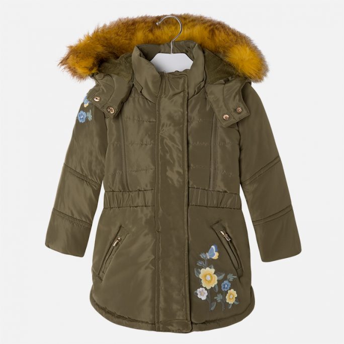 Anguila cantidad de ventas Aplastar Abrigo chaquetón de niña con bordados | tissu moda